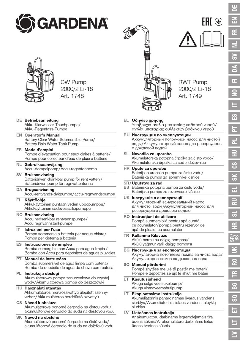 Gardena CW Operator's manual