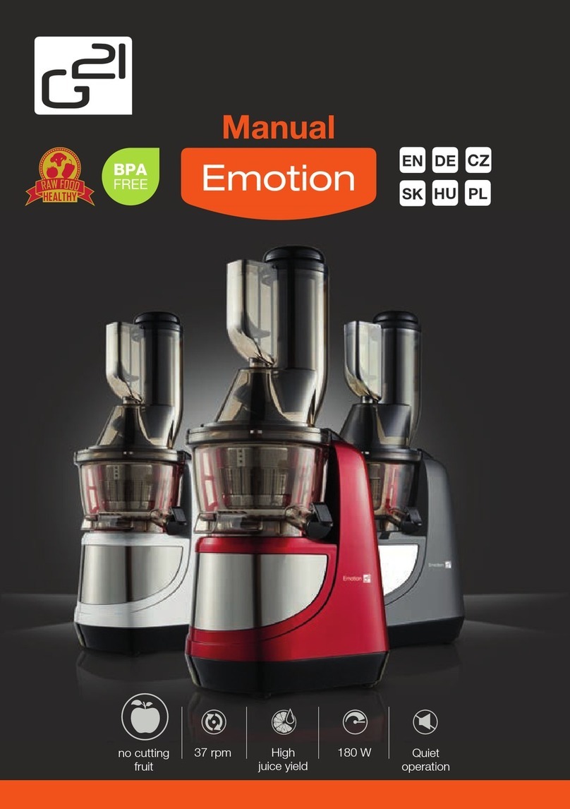 G21 Emotion User manual