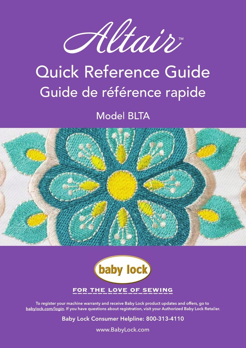 Baby Lock Altair BLTA User manual
