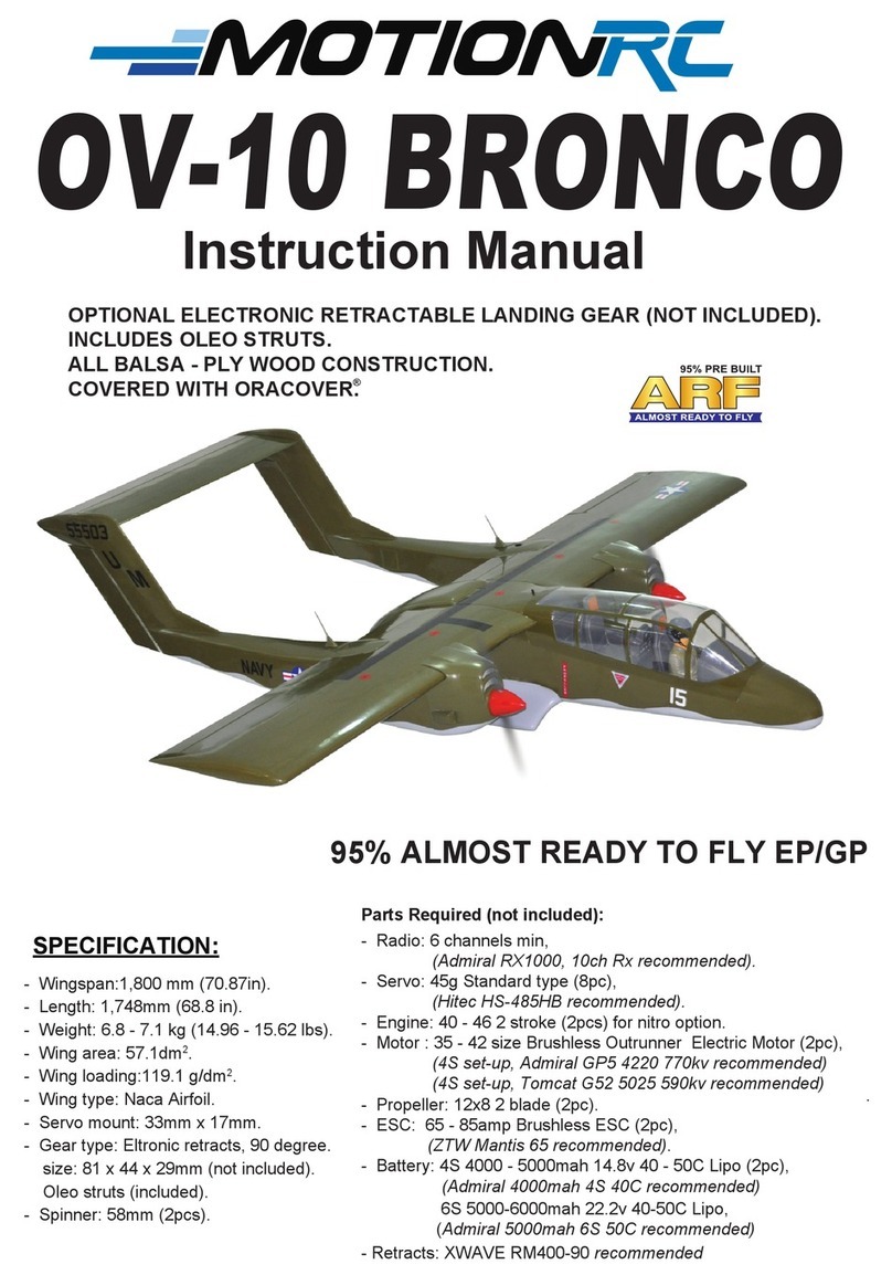 MotionRC OV-10 BRONCO instruction manual