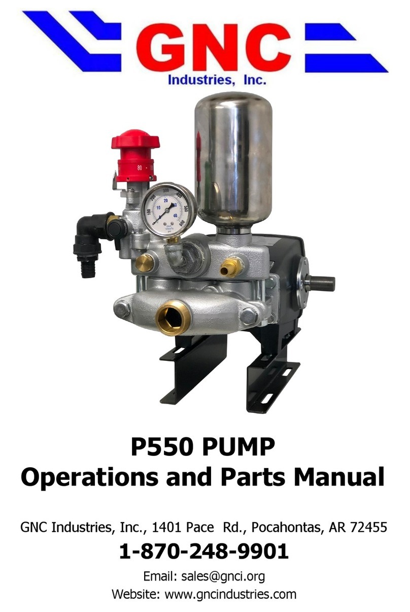 GNC P550 Operation and parts manual