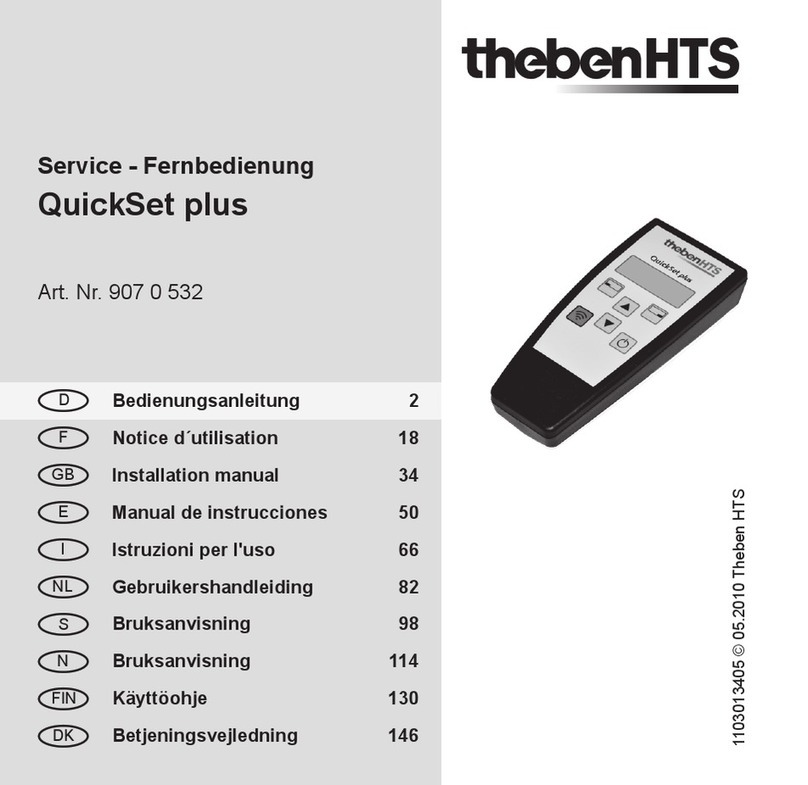 Theben QuickSet plus User manual
