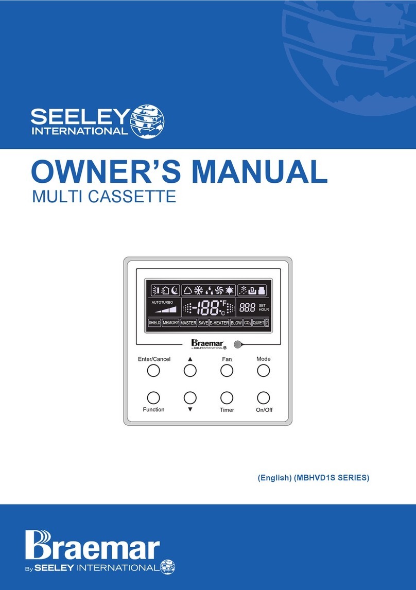 Seeley Braemar MBHVD1S Series User manual