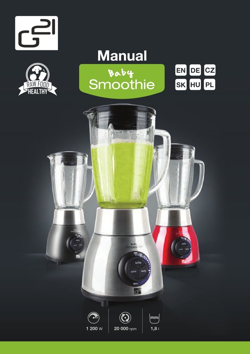 G21 Baby Smoothie User manual
