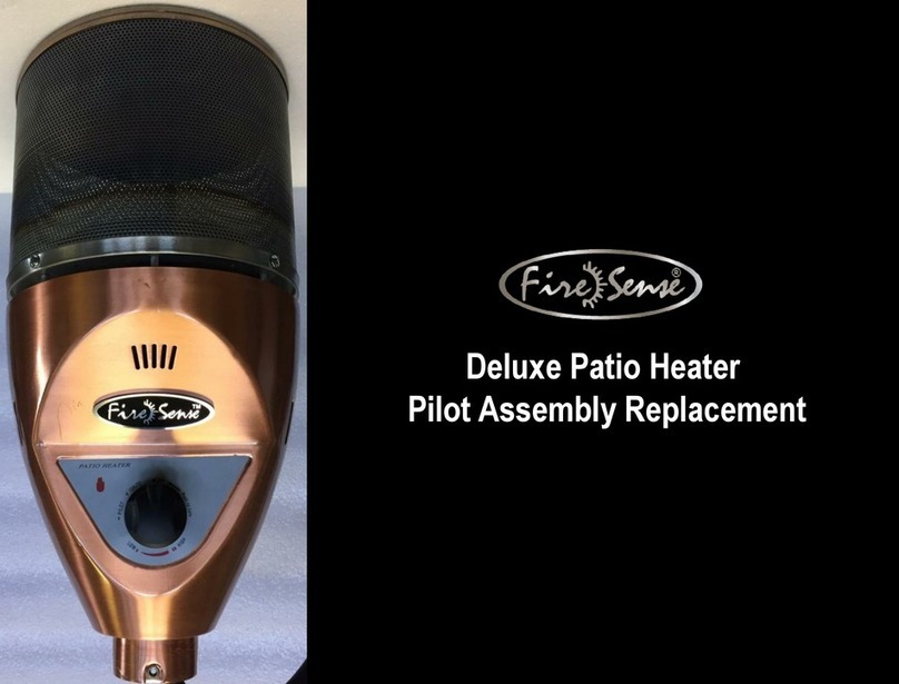 Firesense Deluxe Patio Heater Use and care manual