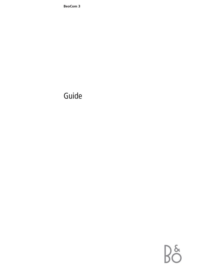 Bang & Olufsen BeoCom 3 Guide