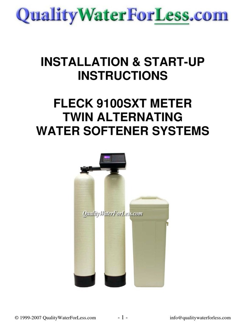 Fleck 9100SXT Meter Installation manual