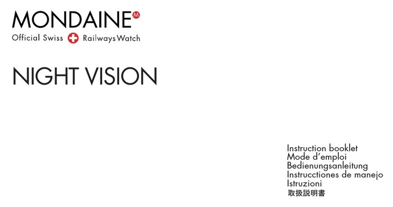mondaine NIGHT VISION Instruction booklet