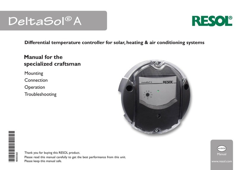 Resol DeltaSol A Manual for the specialized craftsman