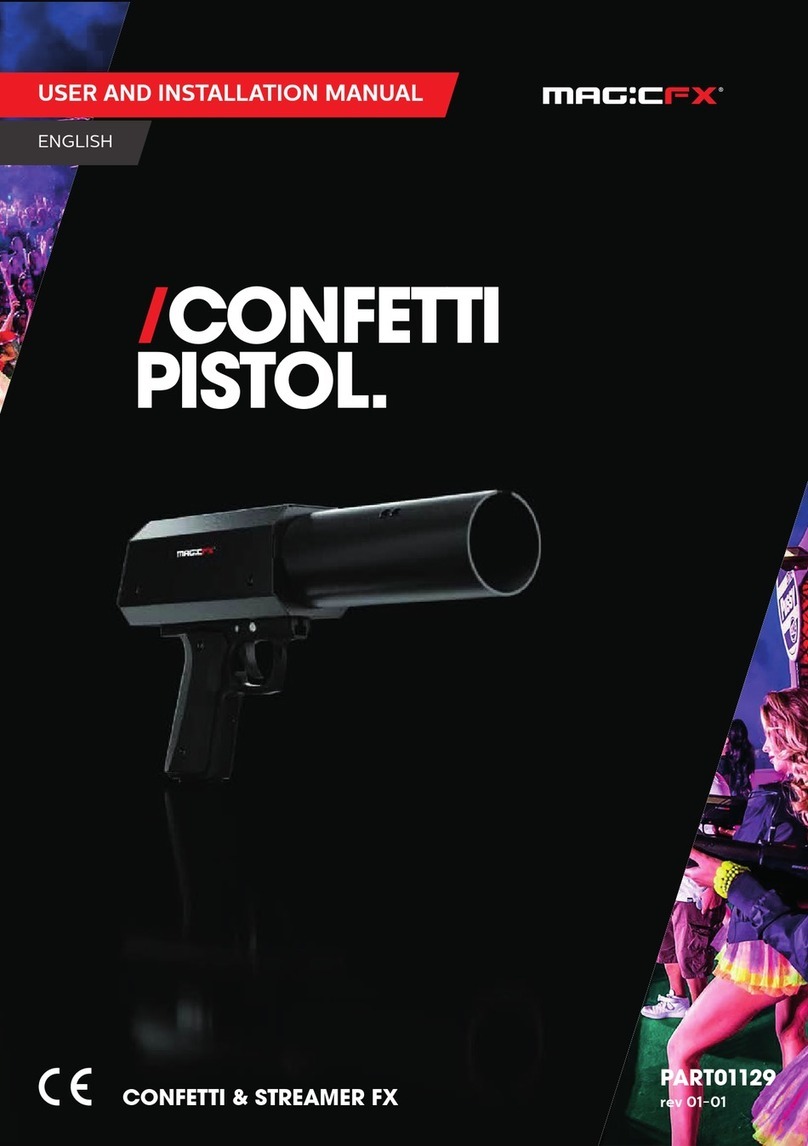 Magicfx CONFETTIPISTOL MFX0310 User and installation manual