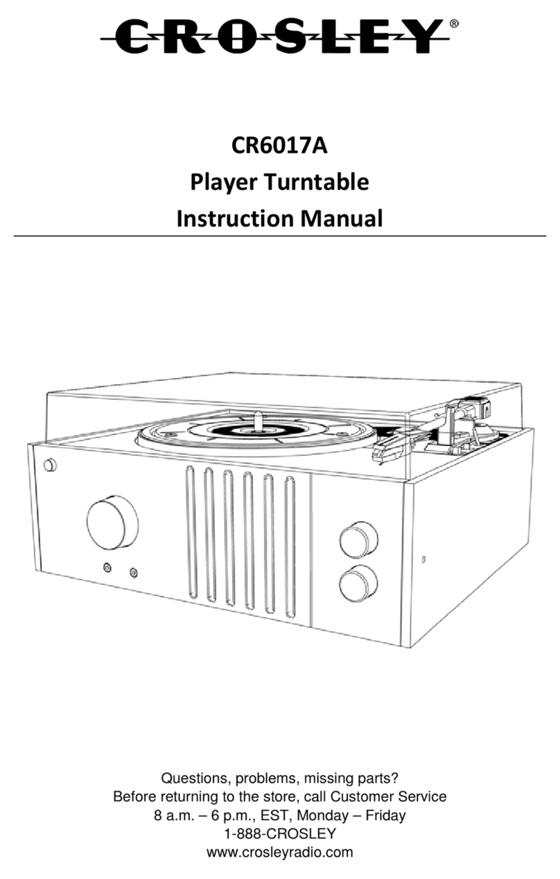 Crosley CR6017A instruction manual