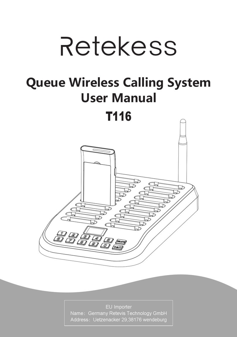Retekess T116 user manual