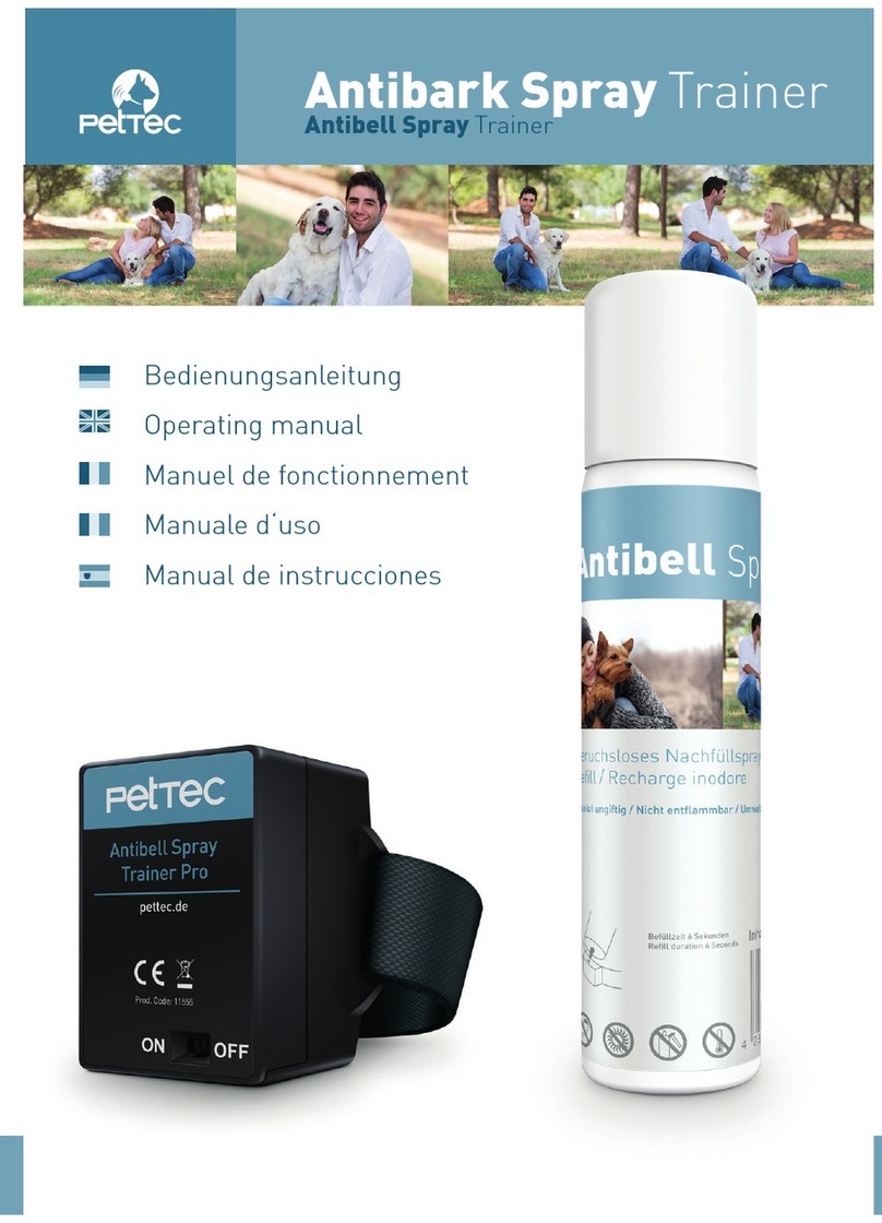 Pettec Antibark Spray Trainer User manual