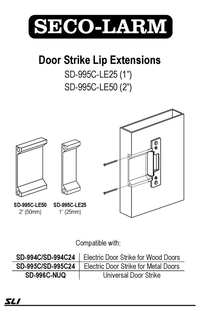 SECO-LARM SD-995C-LE25 manual
