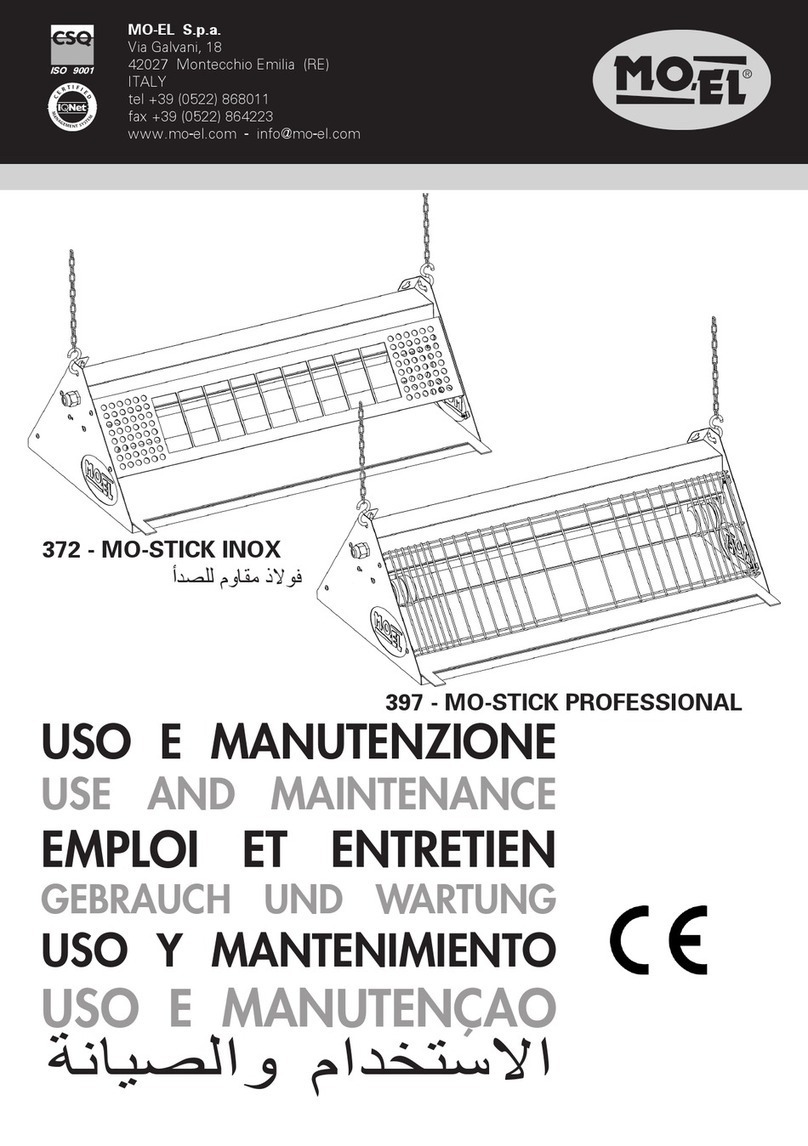MO-EL MO-STICK INOX 372 Use and maintenance MO-EL MO-STICK INOX 372 Use and maintenance