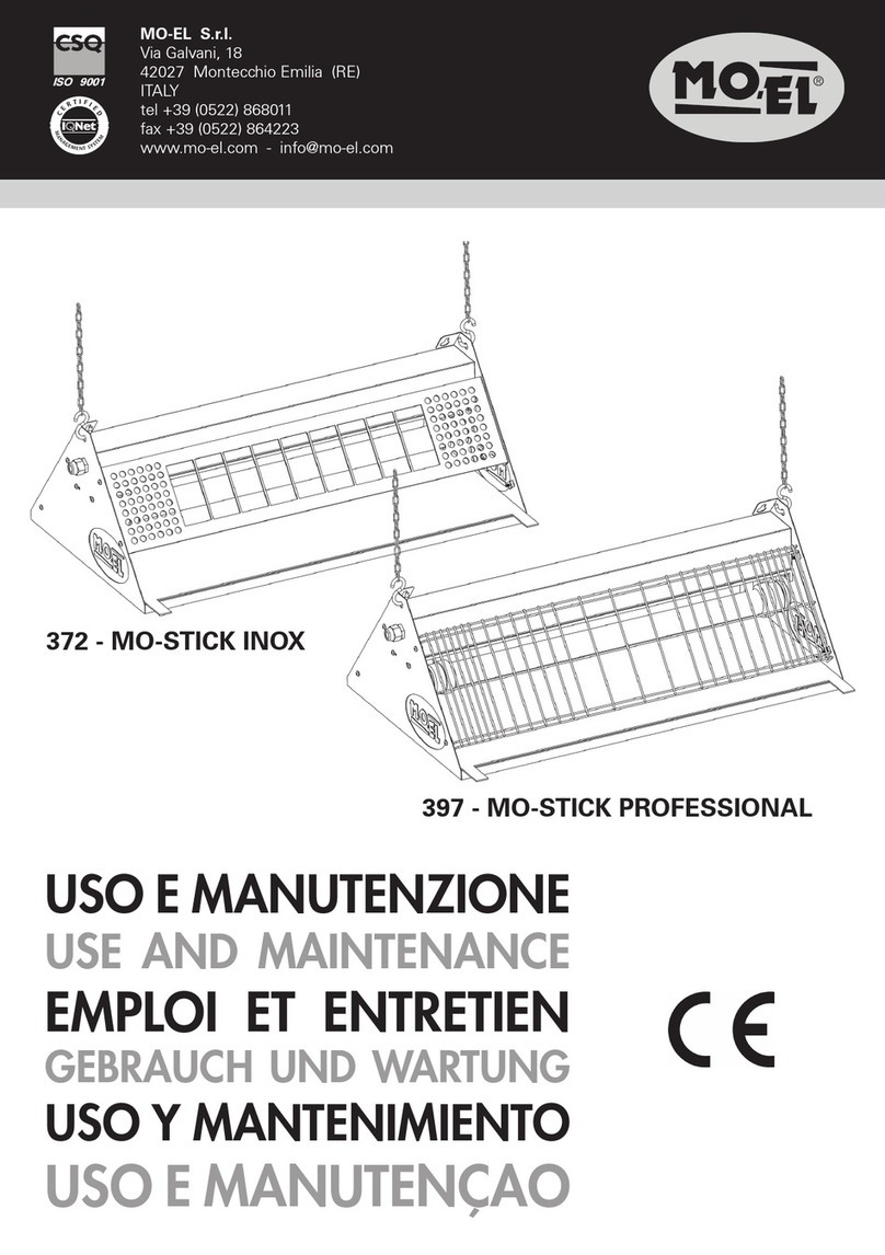 MO-EL MO-STICK INOX 372 Use and maintenance