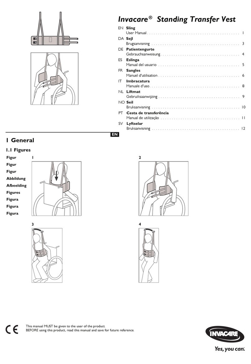 Invacare Standing Transfer Vest user manual