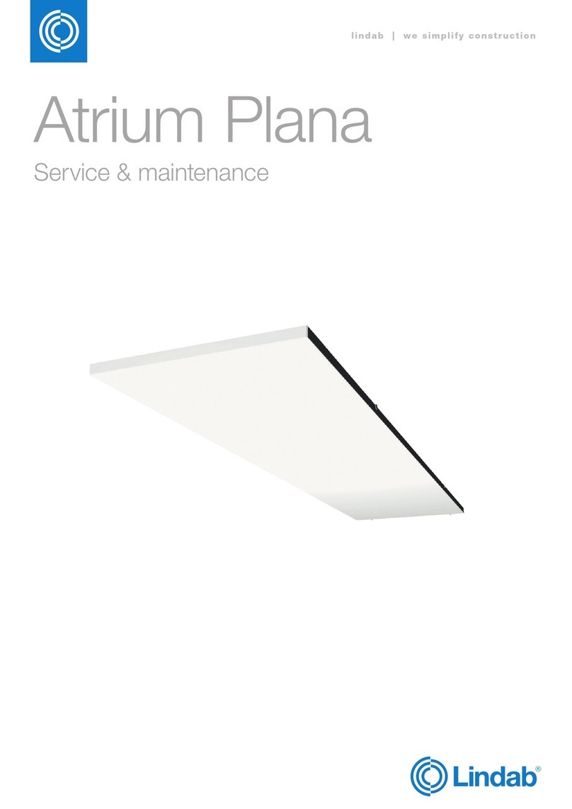 Lindab Atrium Plana 40 Service maintenance manual