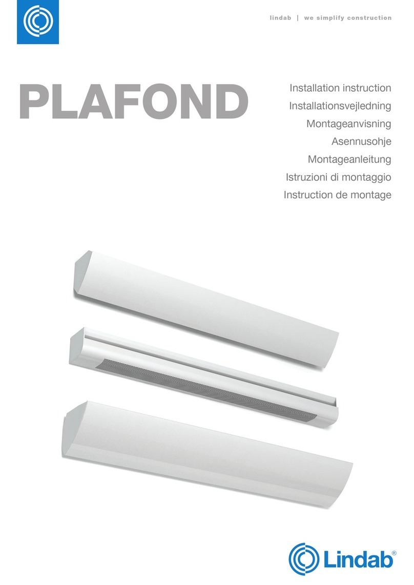 Lindab PLAFOND Series installation instructions