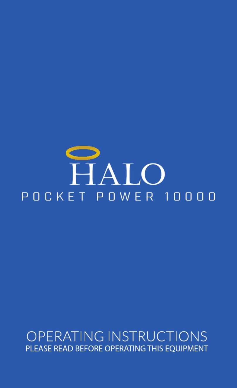 Halo Pocket Power 10000 operating instructions