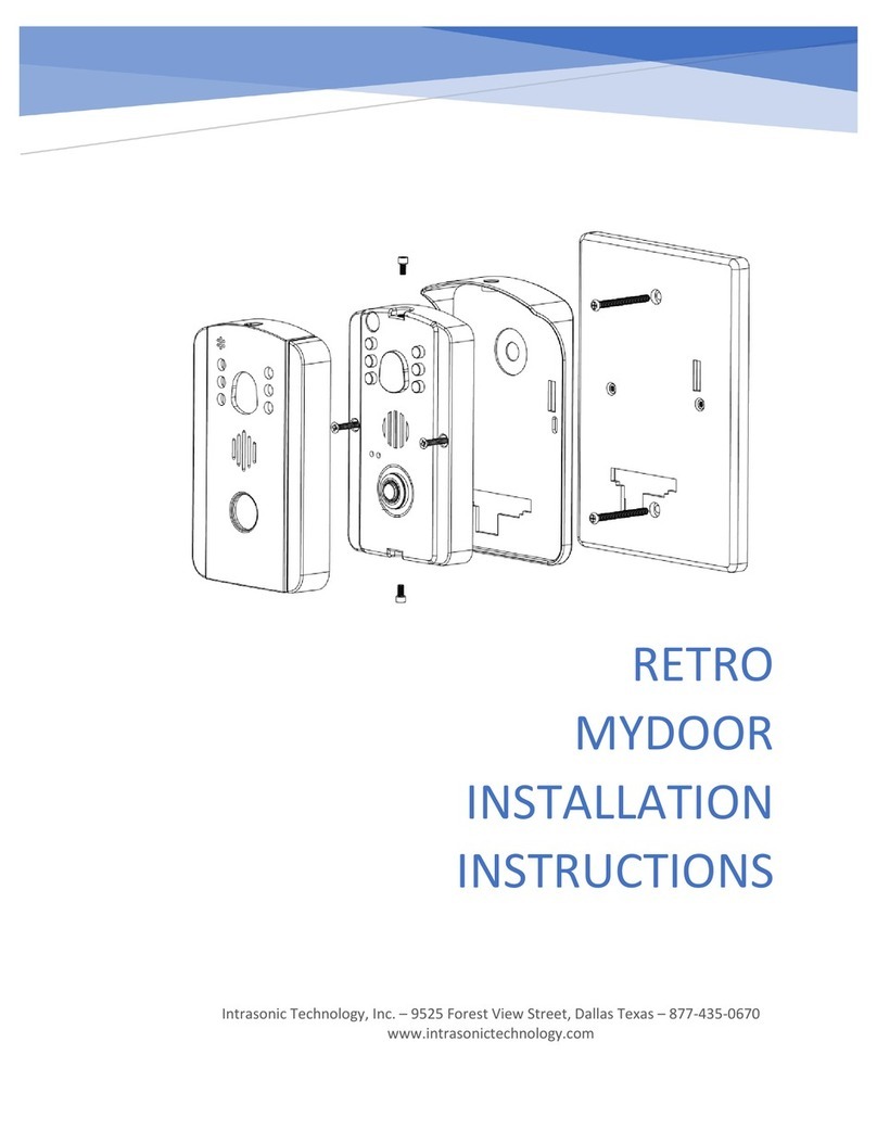 Intrasonic Technology RETRO MYDOOR installation instructions