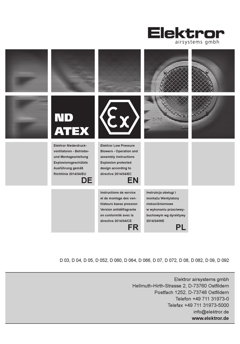 Elektror D 03 Operation and assembly instructions