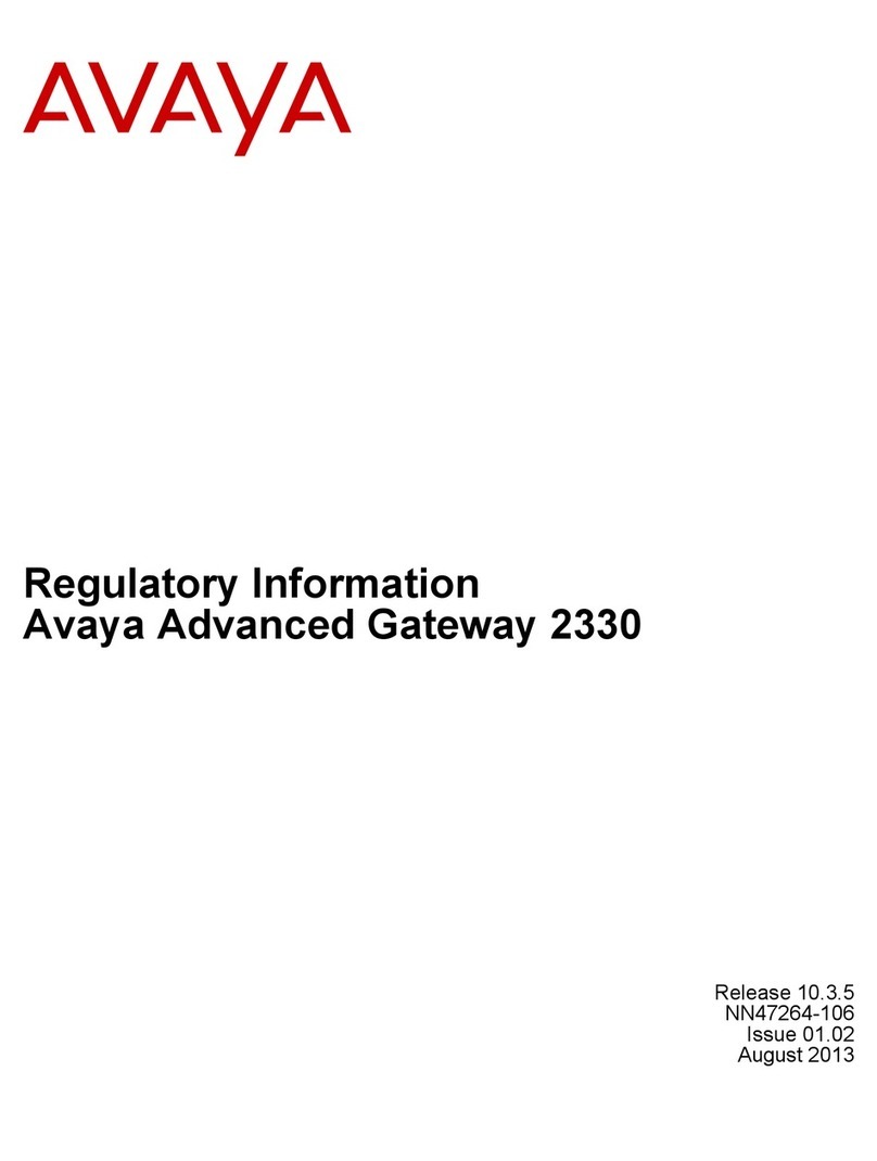 Avaya Advanced Gateway 2330 Owner's manual