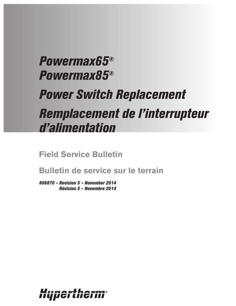 Hypertherm powermax65 Field Service Bulletin