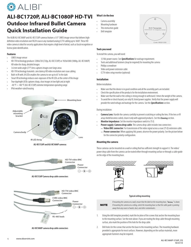 ALIBI ALI-BC1720P User manual ALIBI ALI-BC1720P User manual