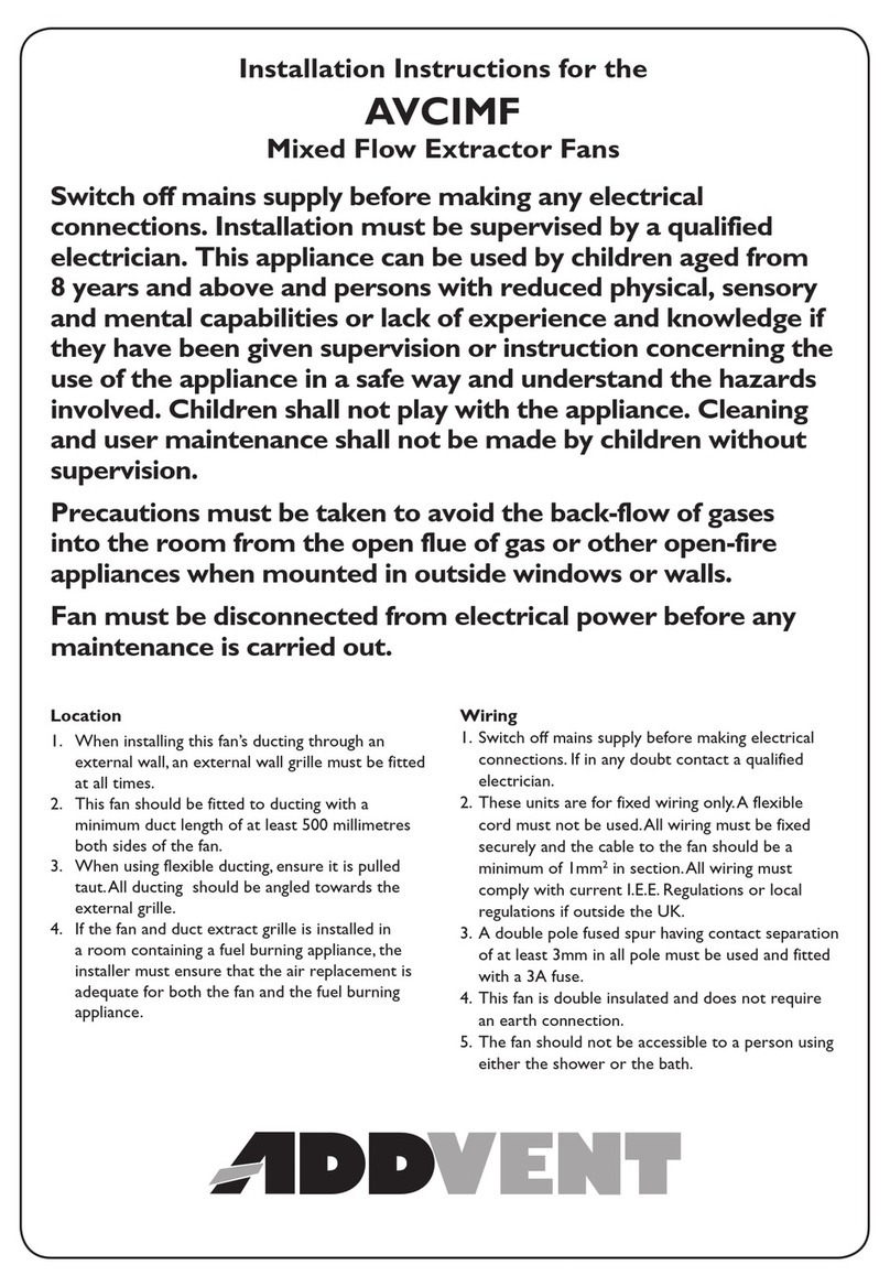 Addvent AVCIMF Series User manual