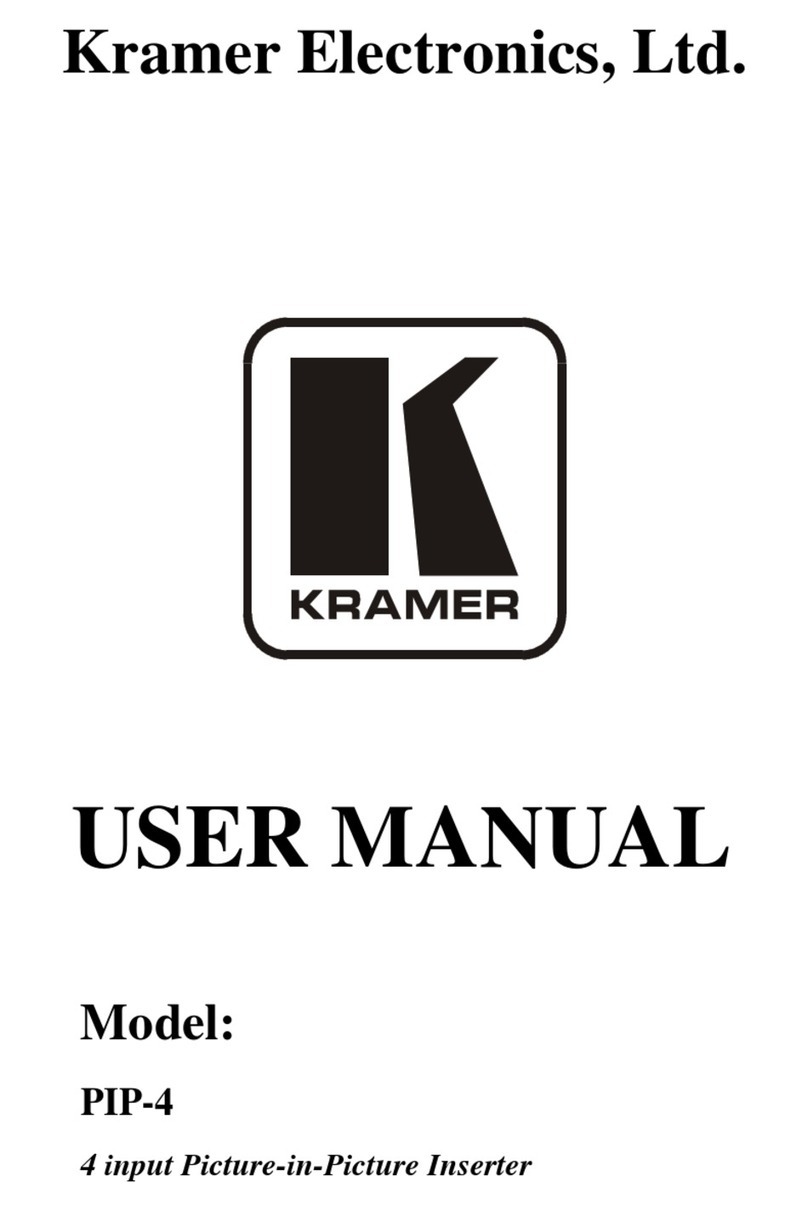 Kramer PIP-4 User manual