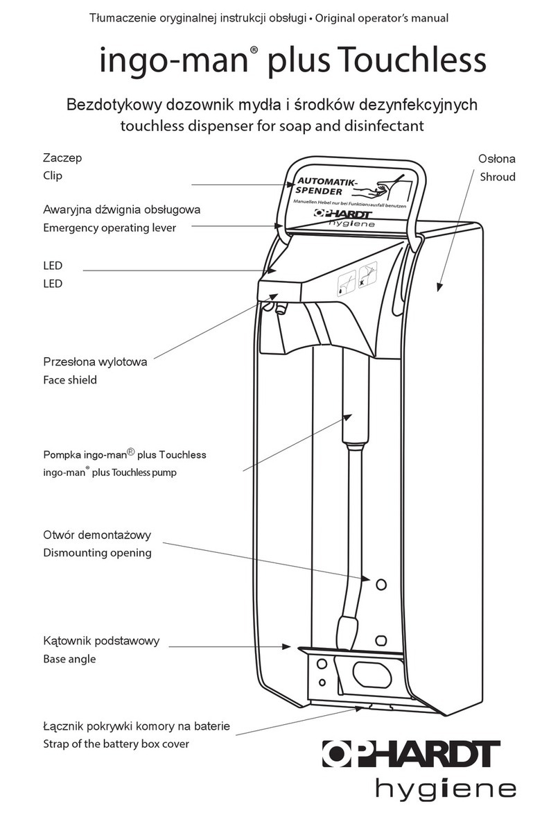 ophardt ingo-man plus Original Operator's Manual