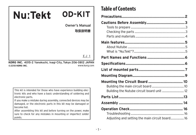 Korg Nu:tekt OD-KIT User manual