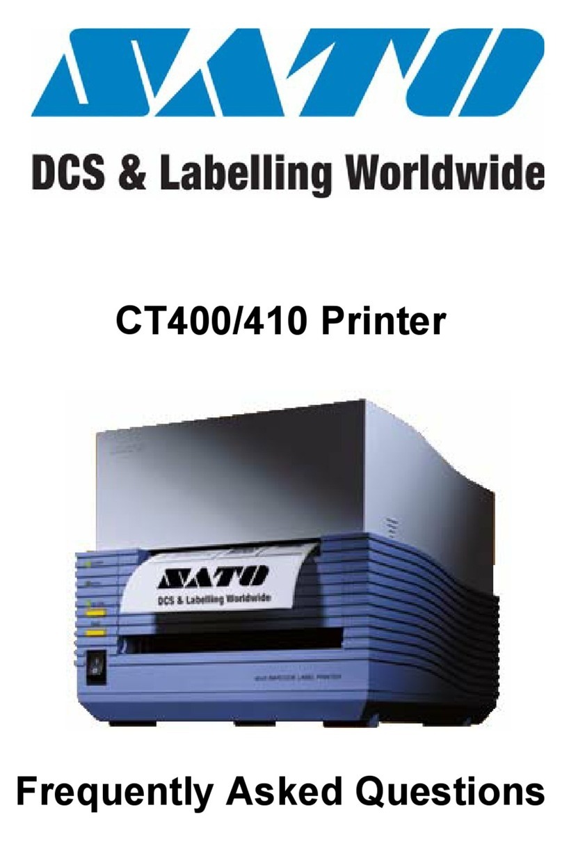 SATO CT 400 Instruction Manual SATO CT 400 Instruction Manual