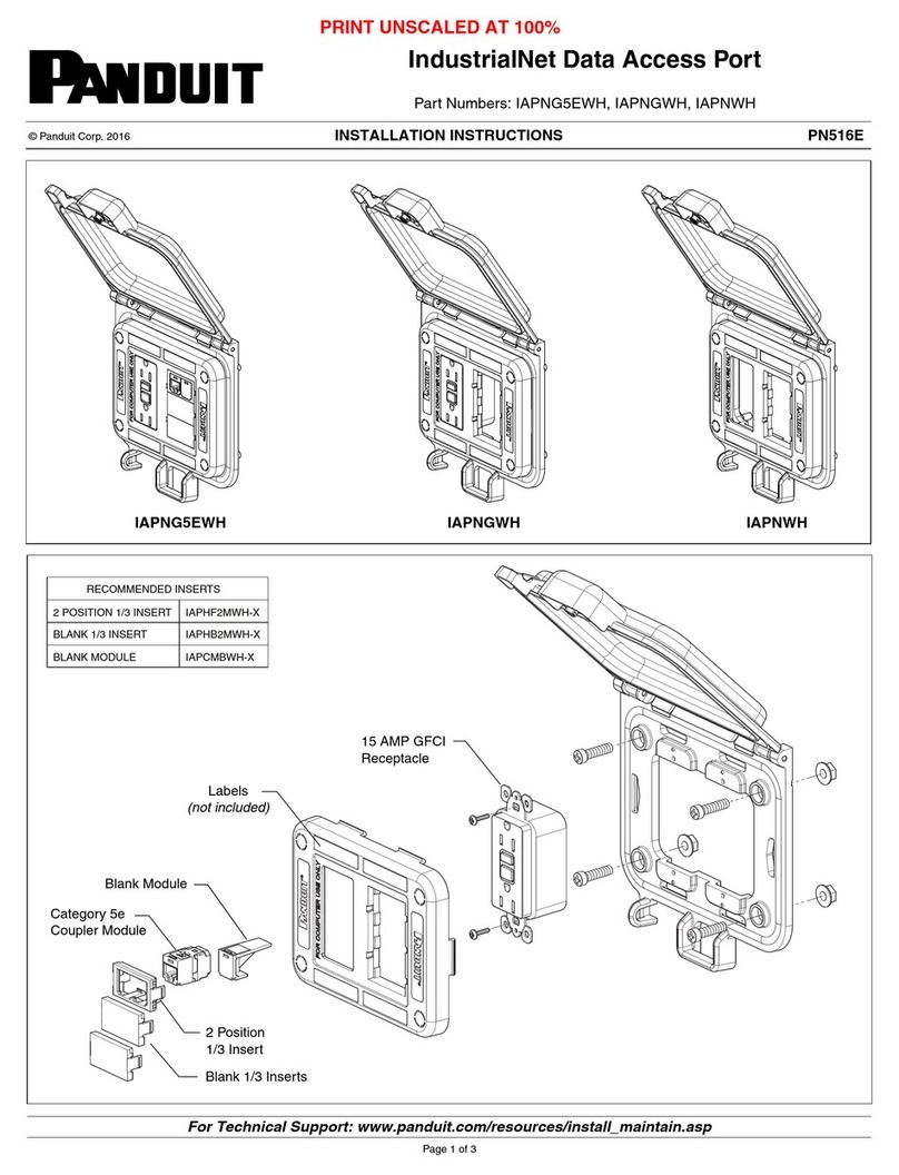 Panduit IAPNG5EWH installation instructions