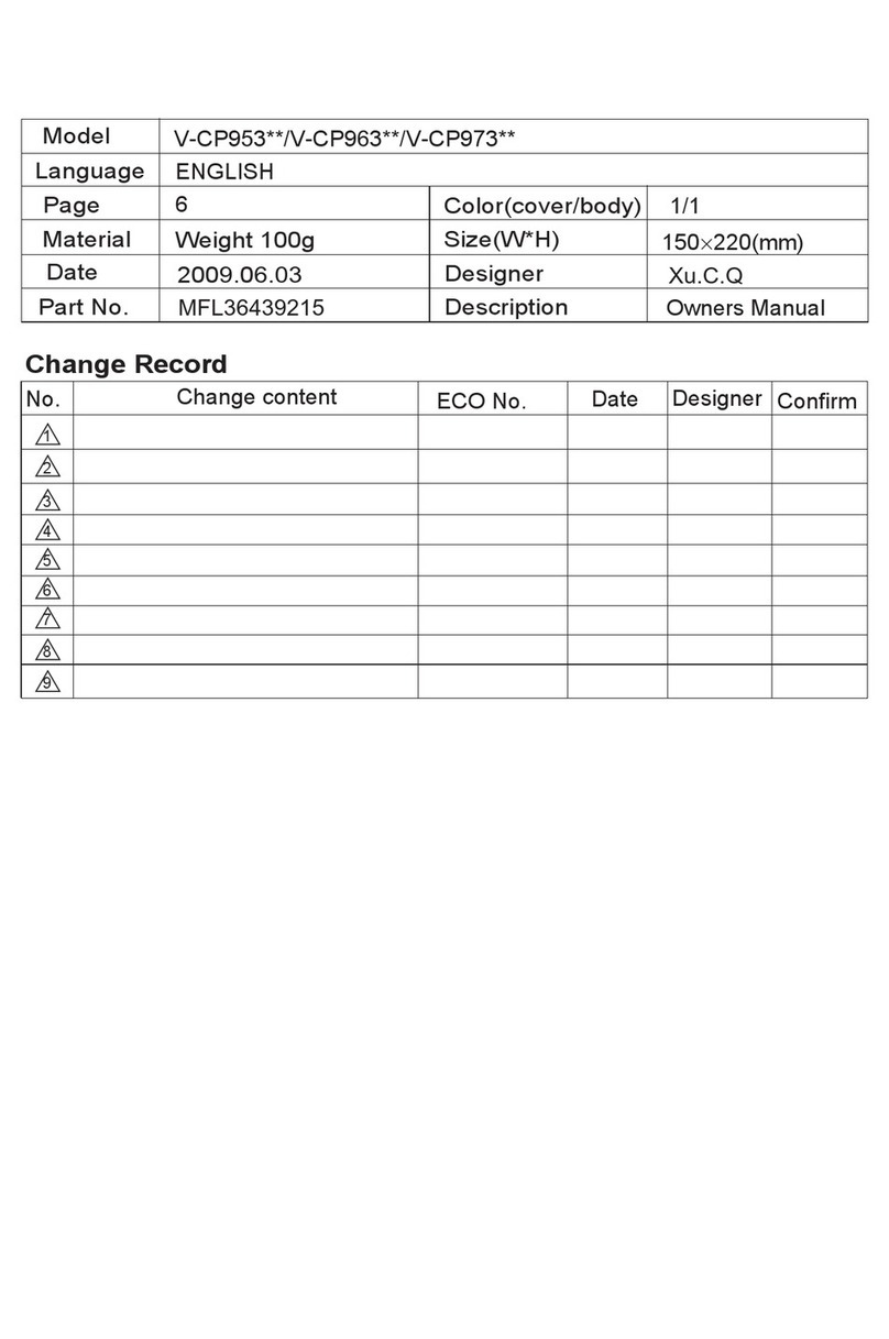 LG V-CP953NB User manual