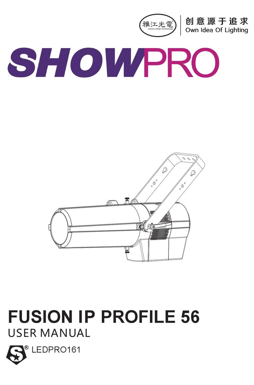 Show Technology SHOWPRO FUSION IP PROFILE 56 LEDPRO161 user manual