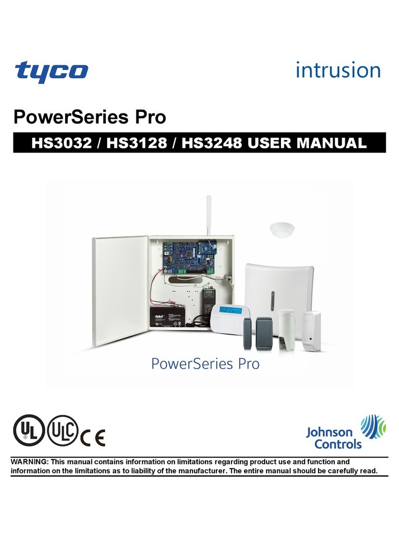 Tyco PowerSeries Pro HS3032 user manual Tyco PowerSeries Pro HS3032 user manual
