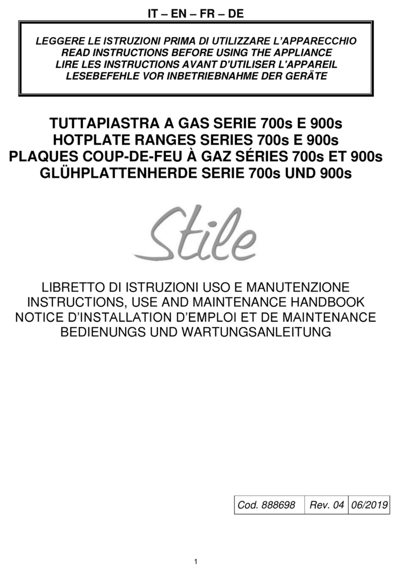 Stile 700s Series Instructions use and maintenance handbook