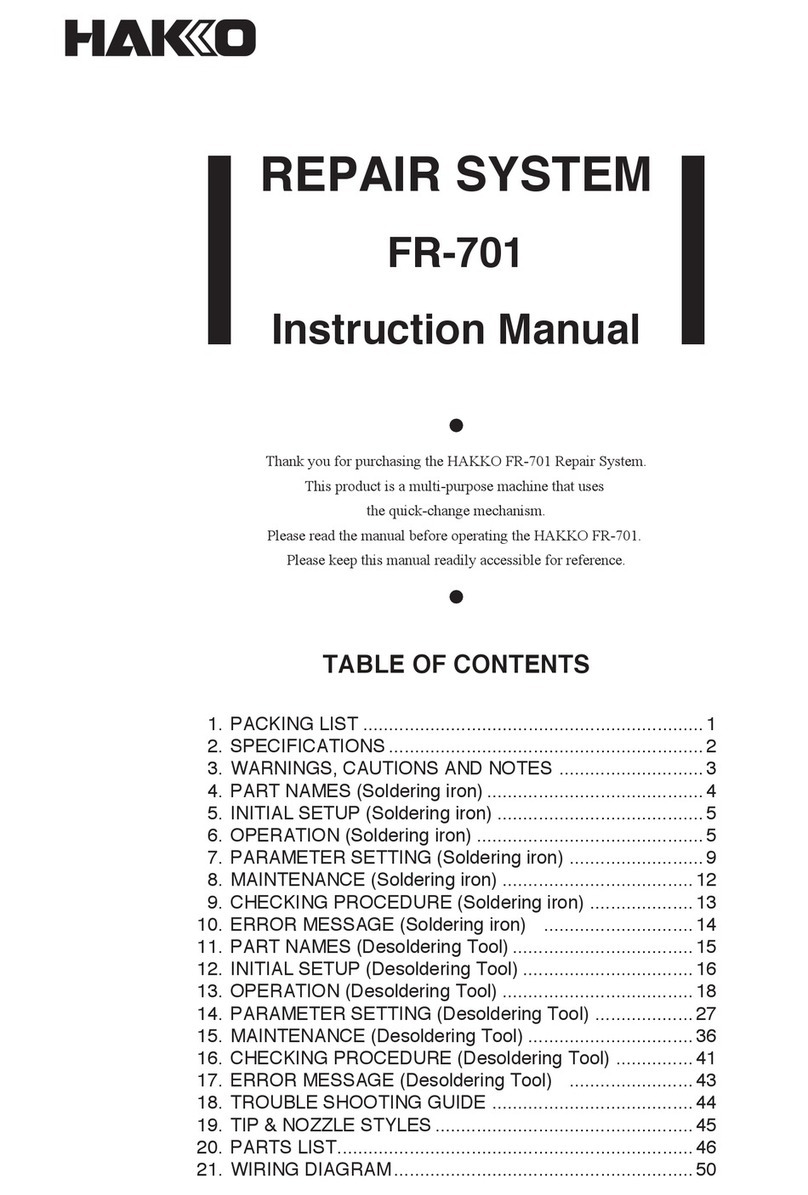Hakko Electronics FR-701 User manual