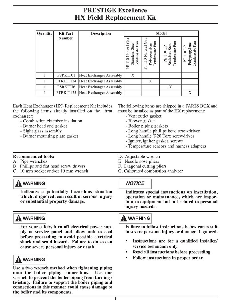 TriangleTube PRESTIGE Excellence Series User manual