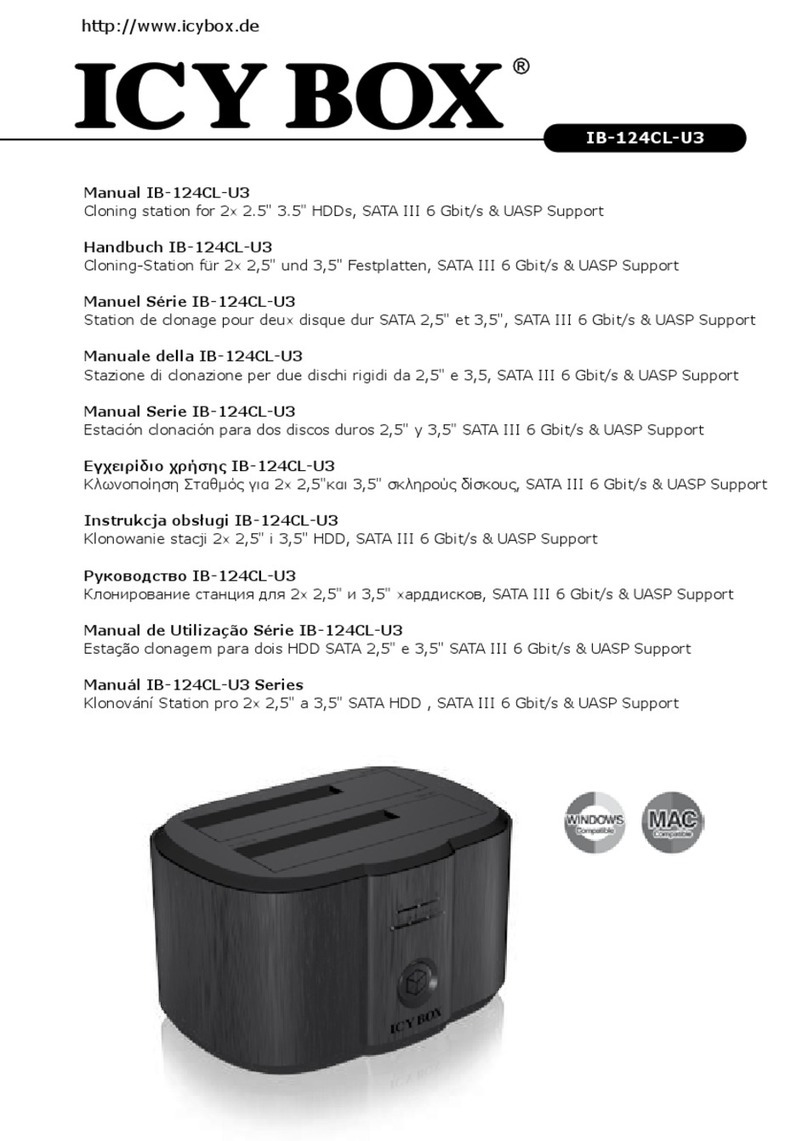 Icy Box IB-124CL-U3 manual