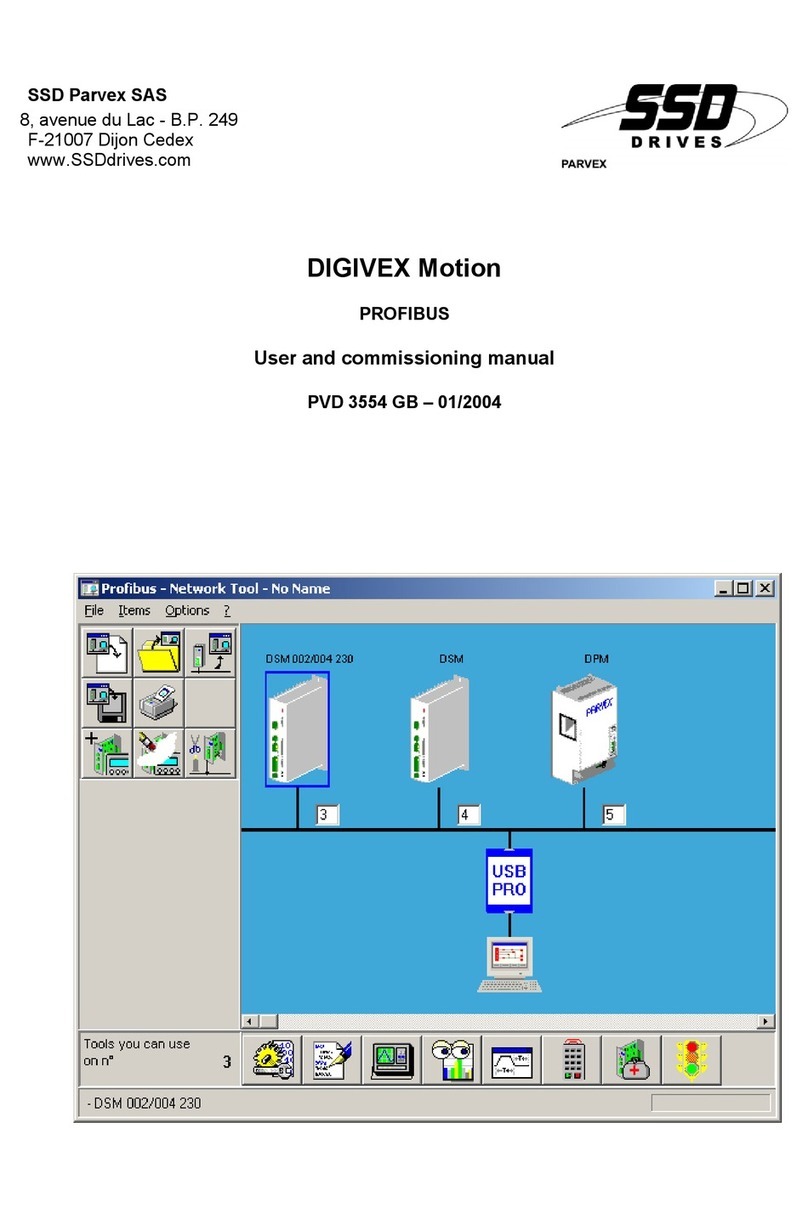 SSD Drives DIGIVEX Motion PVD 3554 User and commissioning manual SSD Drives DIGIVEX Motion PVD 3554 User and commissioning manual