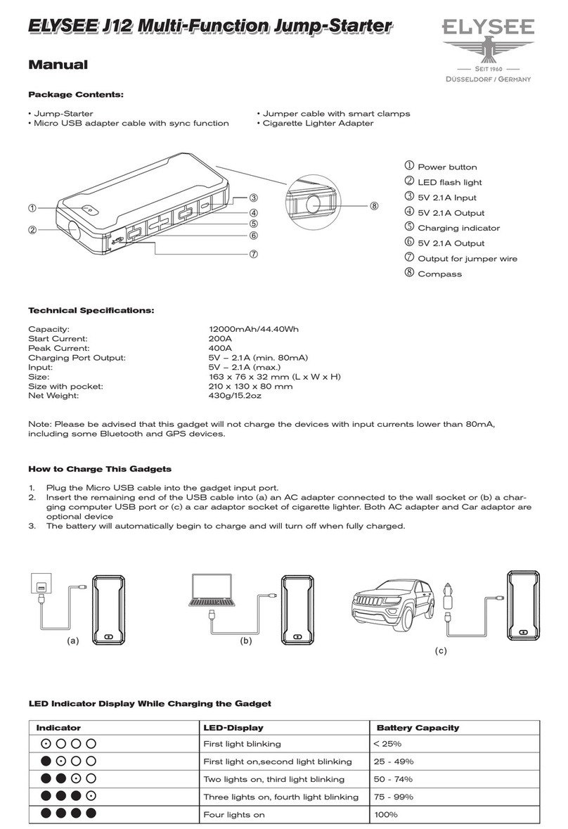Elysee J12 manual