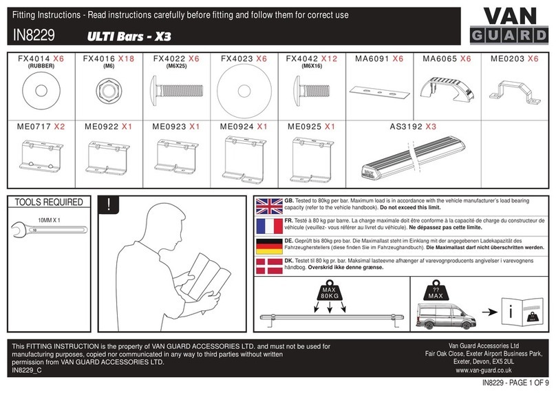 Vanguard ULTI Bars X3 Fitting instructions