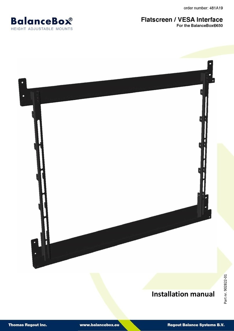 Thomas Regout BalanceBox 650 User manual