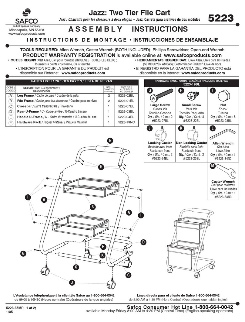 Safco Jazz 5223 User manual
