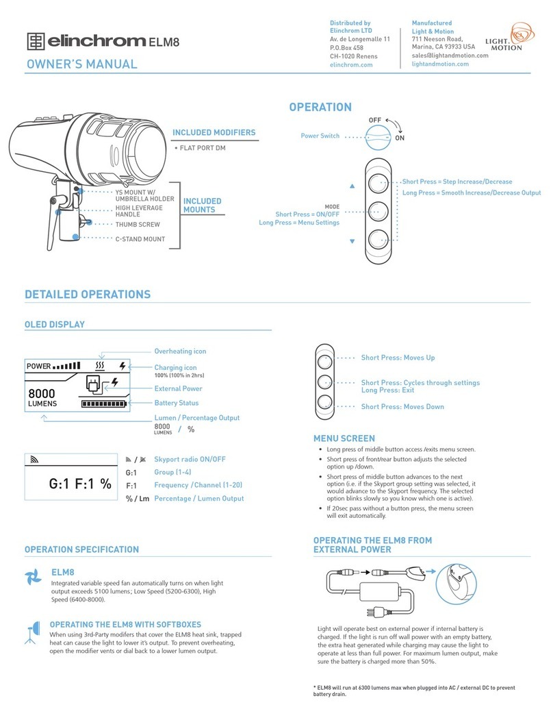 Elinchrom ELM8 User manual
