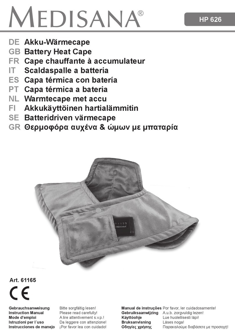 Medisana HP 626 instruction manual Medisana HP 626 instruction manual