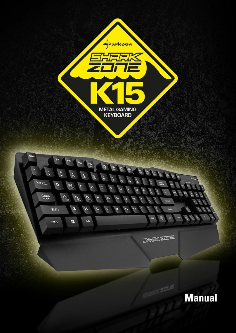 Sharkoon Shark Zone K15 User manual Sharkoon Shark Zone K15 User manual